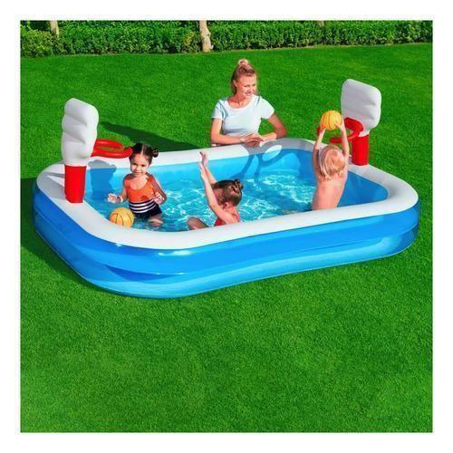 Imagem de Piscina Inflavel Basquete Cestos E Bolas 251X168Cm Bestway