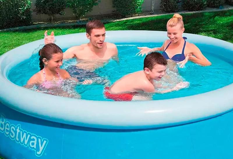 Imagem de Piscina Inflável Bestway Fast Set - Montagem Rápida e Diversão Garantida!