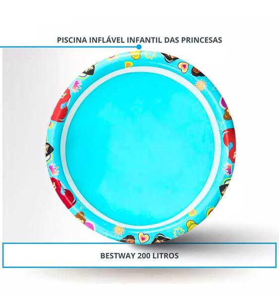 Piscina Inflável Bestway Princesas Disney Infantil Feminina 200 Litros 91099 Imagem de Piscina Inflável Bestway Princesas Disney Infantil Feminina 200 Litros 91099
