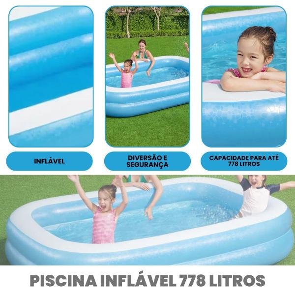 Imagem de Piscina Inflavel Bestway Retangular 778 Litros 