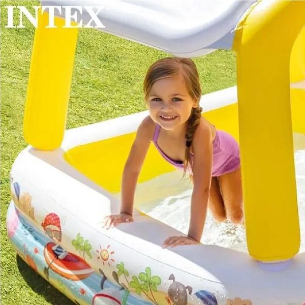 Imagem de Piscina Inflável com Cobertura Removível 295l 157x122cm 57470NP Intex