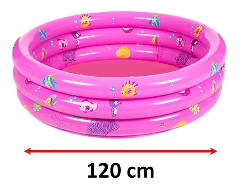 Imagem de Piscina inflável ETHO IMP 90cm para crianças azul de verão