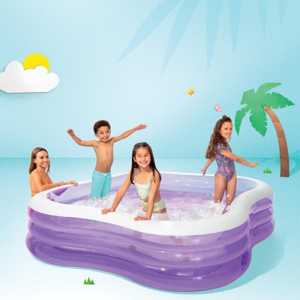 Imagem de PISCINA INFLÁVEL FAMILIAR INTEX GRANDE 1.350L 229x229x56cm