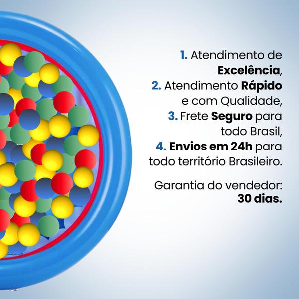 Imagem de Piscina Inflável Infantil 21l Estampas 2 Anéis + 25 Bolinhas