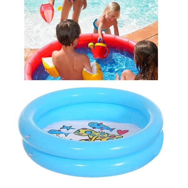 Imagem de Piscina Inflável Infantil 65x65cm - Banheira Redonda para Bebês e Crianças