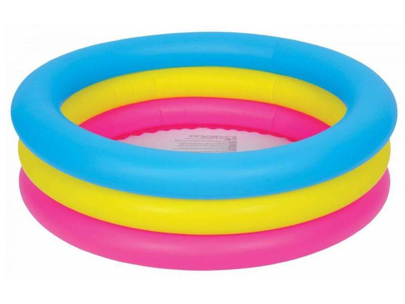 Piscina Inflável Infantil 90 Litros 3 Anéis Banheira - Sun Way Imagem de Piscina Inflável Infantil 90 Litros 3 Anéis Banheira - Sun Way