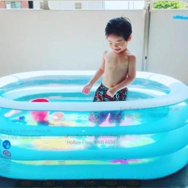 Imagem de Piscina inflável infantil baleia legal 230l + bomba manual