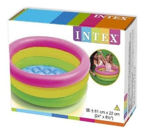 Imagem de Piscina Inflável Infantil Colorida 28 Litros - Intex