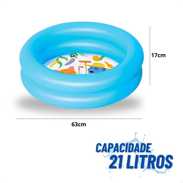 Piscina Inflável Infantil Colorida Redonda 20 Litros Ou 95 Litros - WE COMPANY Imagem de Piscina Inflável Infantil Colorida Redonda 20 Litros Ou 95 Litros