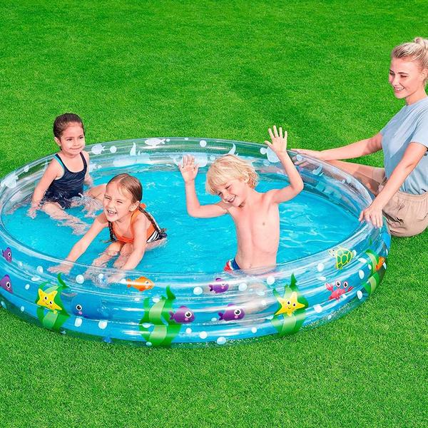 Imagem de Piscina Inflável Infantil Com 3 Níveis Deep Dive 480 Litros Bestway