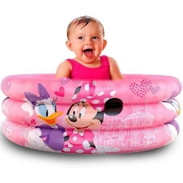 Imagem de Piscina Inflável Infantil Criança 100 Litros Minnie