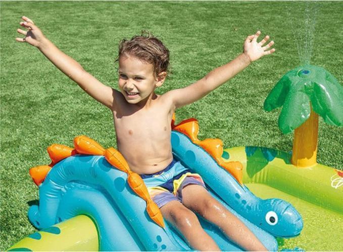 Imagem de Piscina Inflável Infantil Dinossauro Intex - Colorido