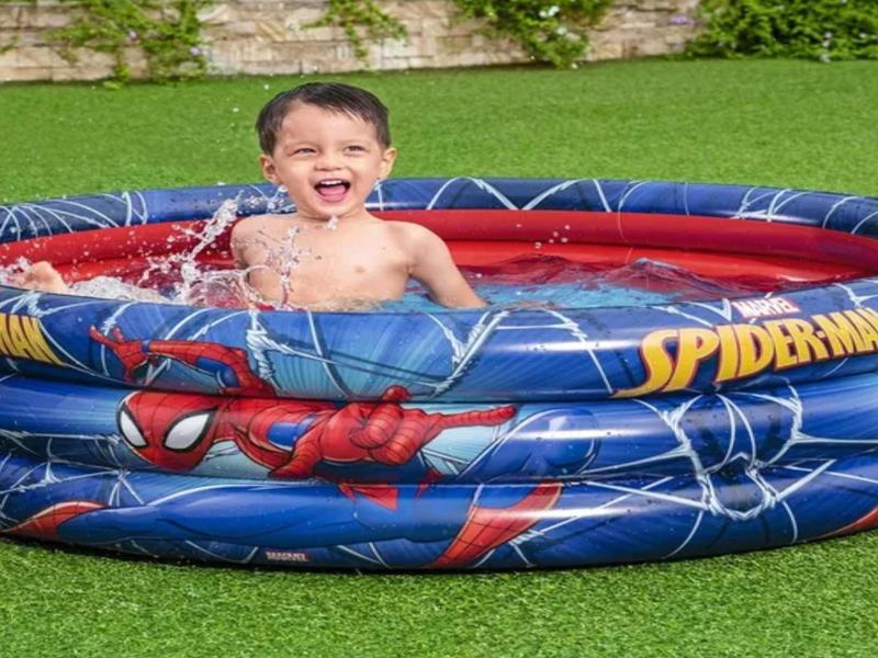 Imagem de Piscina Inflável Infantil Homem Aranha Marvel 100 Litros Redonda