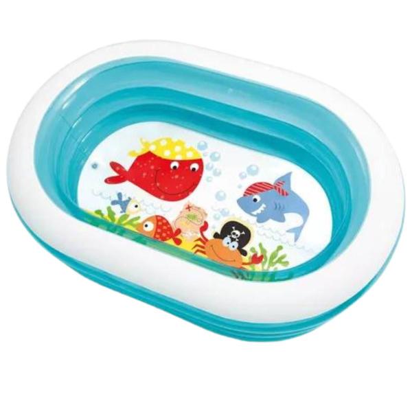 Imagem de Piscina inflável infantil intex baleia legal 230l oval 163cm