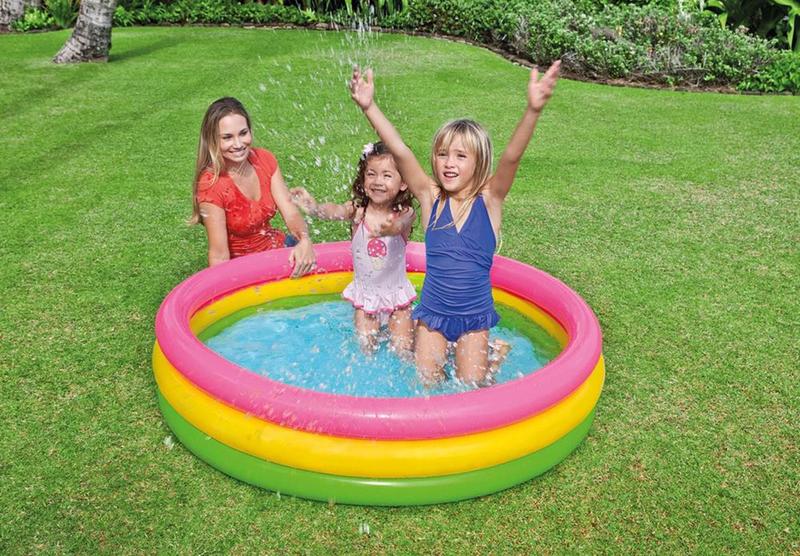 Imagem de Piscina Inflável Infantil Intex Colorida Sunset 275L