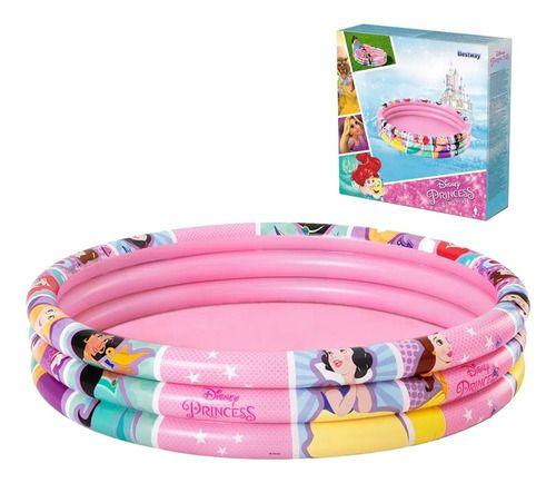 Imagem de Piscina Inflável Infantil Redonda Princesas 140l Bestway Nfe