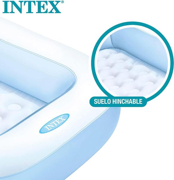 Imagem de Piscina Inflável Infantil Retangular Intex 90L Azul (1.66x1m) 57403