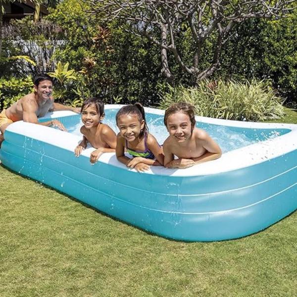 Imagem de Piscina inflável intex 1050l familiar 3,05m + bomba elétrica