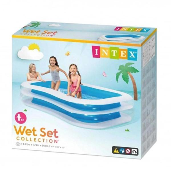 Imagem de Piscina inflável intex 1050l familiar 3,05m + bomba manual