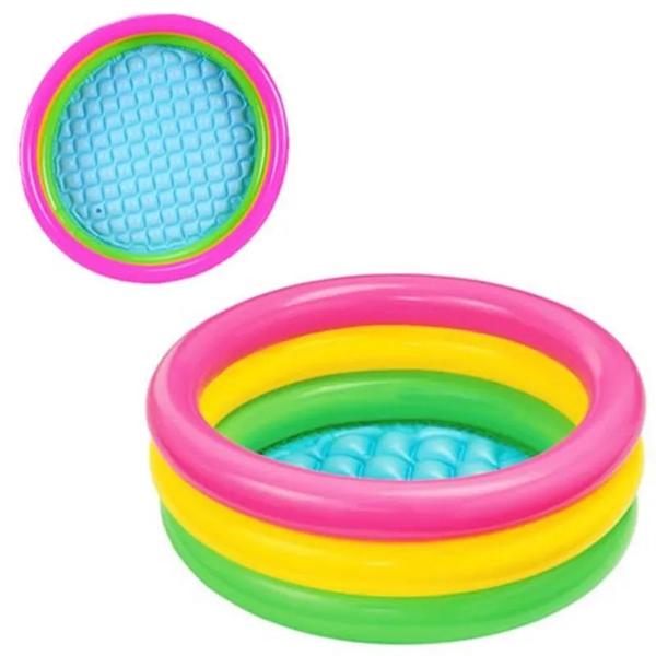 Imagem de Piscina Inflável Intex 61x22cm Round Sunset Para Bebês 28l