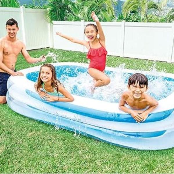 Imagem de Piscina inflável intex 770l familiar 2,62m + bomba elétrica