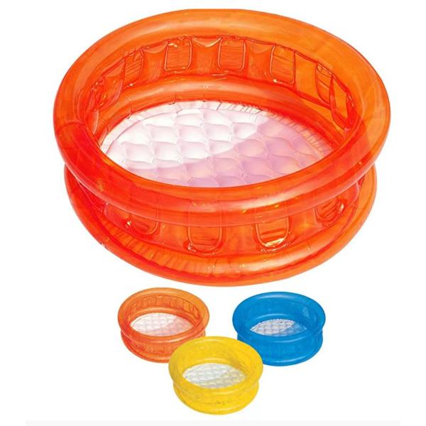 Imagem de Piscina Inflável Kiddie com Gomos 26 Litros 64 cm x 25 cm Cores Variadas Bel Ref.108100