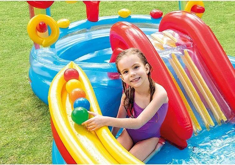 Imagem de Piscina Inflável Playground Molhado Infantil + Bomba de ar