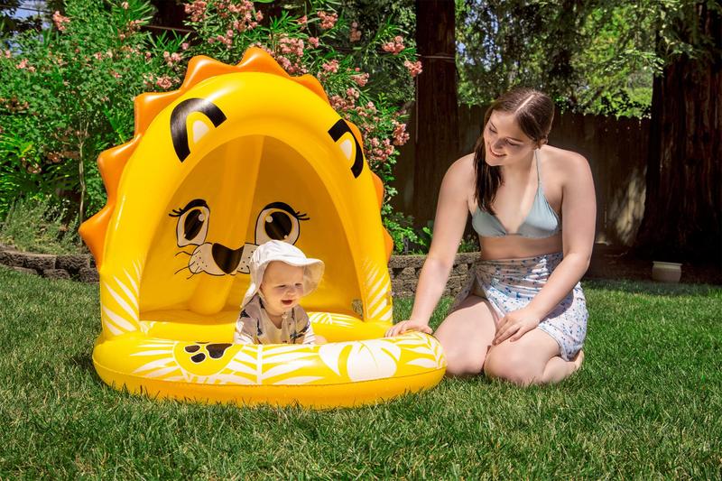 Imagem de Piscina inflável Poolmaster Baby Lion com guarda-sol