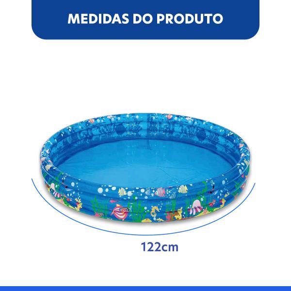 Imagem de Piscina Inflável PVC 122x25cm 180l