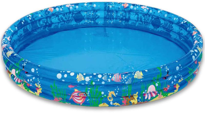 Imagem de Piscina Inflável Redonda 3 Anéis 180 Litros Crianças Summer Fun