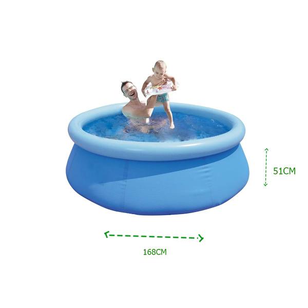 Imagem de Piscina Inflável Redonda Com Borda 1000L Lazer 168X51CM