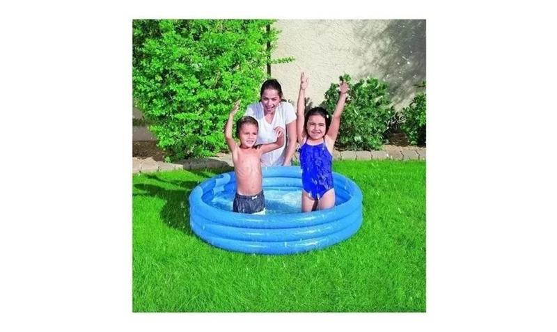 Imagem de Piscina Inflável Redonda Infantil 3 Anéis 122x25cm 140 Litros