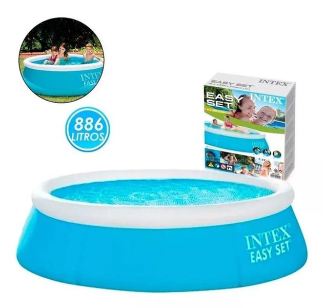 Imagem de Piscina Inflável redonda Intex Easy Set  183cm x 51cm 886L azul