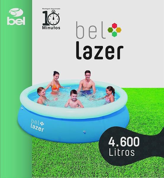 Imagem de Piscina Inflável Redonda Portátil 4600 Litros + Kit Reparo