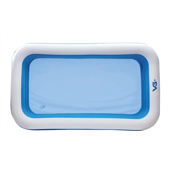 Imagem de Piscina Inflável Retangular Azul 1.500 Litros 305 Cm Pvc com Bomba Vg+