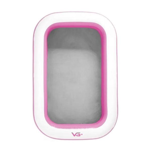 Imagem de Piscina Inflável Retangular Rosa 100 Litros Pvc Vg+