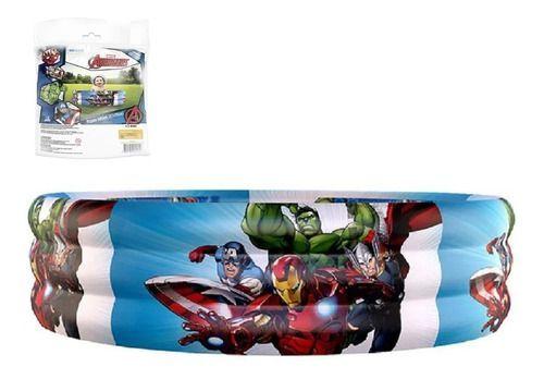 Imagem de Piscina Inflável Vingadores 130l 97x20cm Avengers Heróis