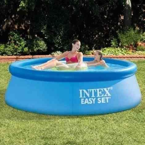 Imagem de Piscina Intex 1942 Litros com Bomba Filtro 110v Bomba de Inflar Capa e Forro