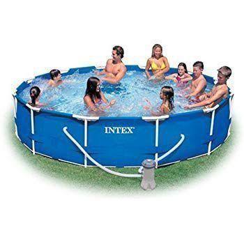 Imagem de Piscina Intex 6.503 Litros Estrutural Armação Com Filtro 110v Capa e Forro