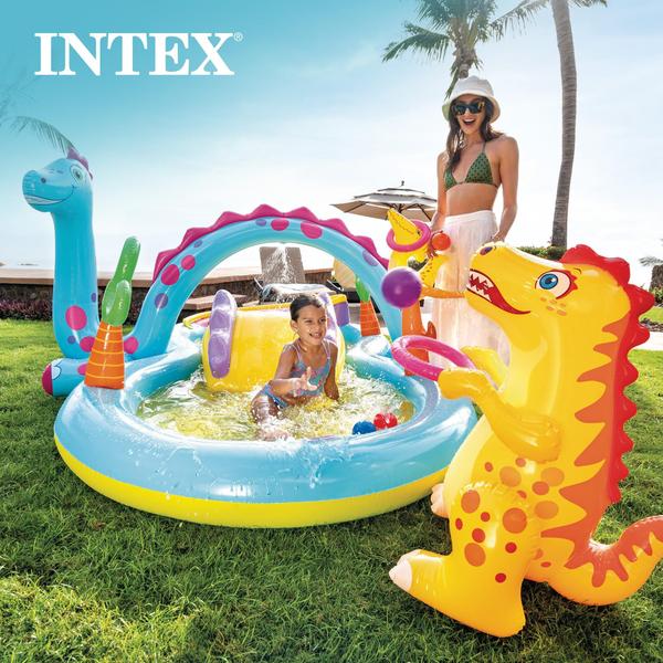 Imagem de Piscina Intex Dinoland Play Center 335L para crianças