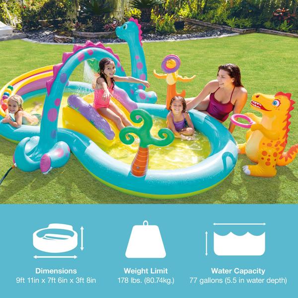 Imagem de Piscina Intex Dinoland Play Center 335L para crianças