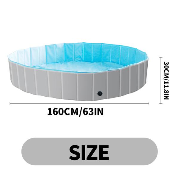 Piscina para cães MAX de plástico dobrável para cães grandes Imagem de Piscina para cães MAX de plástico dobrável para cães grandes