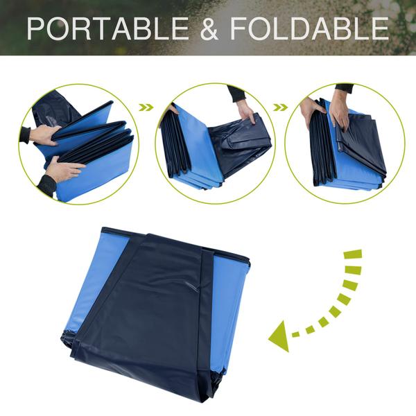 Piscina para cães Niubya de plástico rígido dobrável 183x30cm Imagem de Piscina para cães Niubya de plástico rígido dobrável 183x30cm