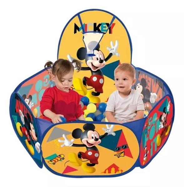 Piscina Personalizada De Bolinha Disney C/ Cesta 100 Bolinhas - Zippy Toys Imagem de Piscina Personalizada De Bolinha Disney C/ Cesta 100 Bolinhas