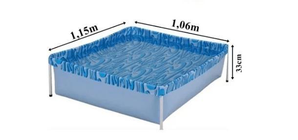 Imagem de Piscina Plastica Retangular Azul 400l Mor