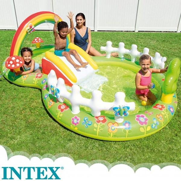 Imagem de Piscina Playground infantil Meu Jardim 450L Intex