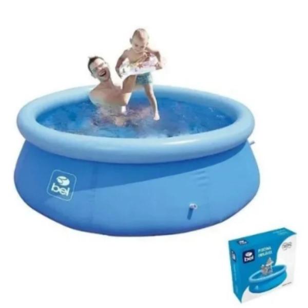 Imagem de Piscina Redonda Inflável 1000 L 1,68 m x 51cm Bel Lazer Azul