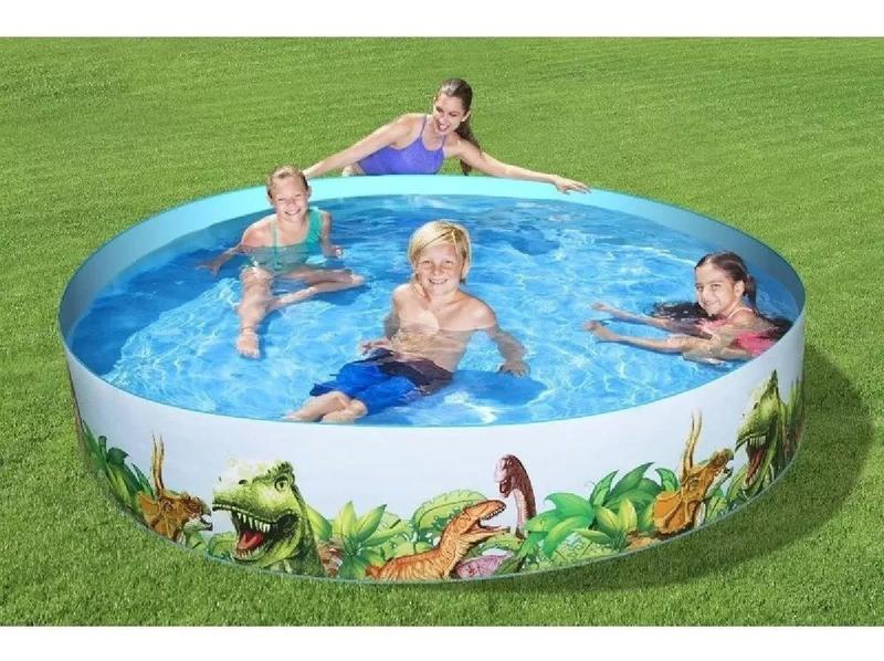 Imagem de Piscina Semirrígida Circular Infantil 946l Verão Dinossauro