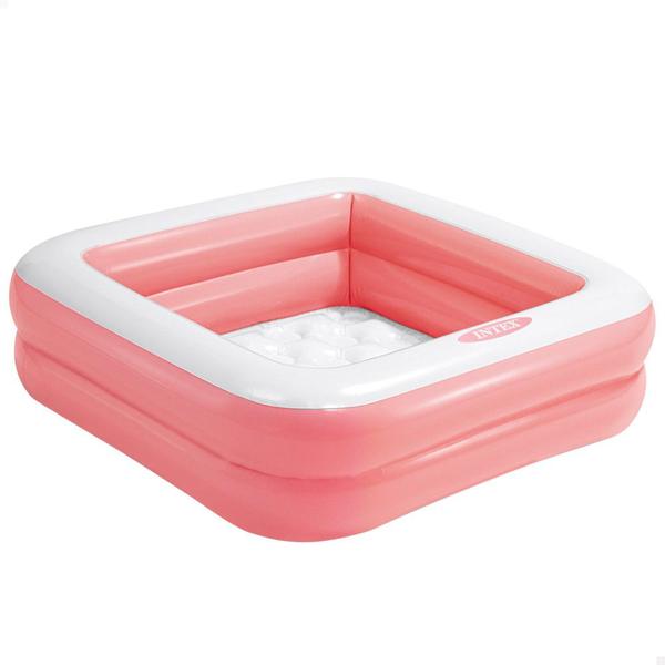 Imagem de Piscina Soft Fundo Inflável Quadrada 86cm Intex  57L