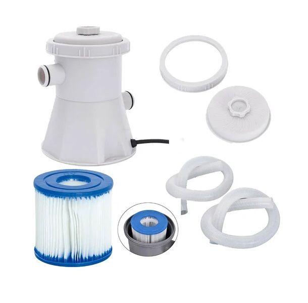 Imagem de Piscina Sunfit 5000 Litros com Bomba Filtro 110v Capa Forro Kit de Limpeza e ESCADA